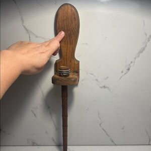 Vintage Wooden Spindle Tool